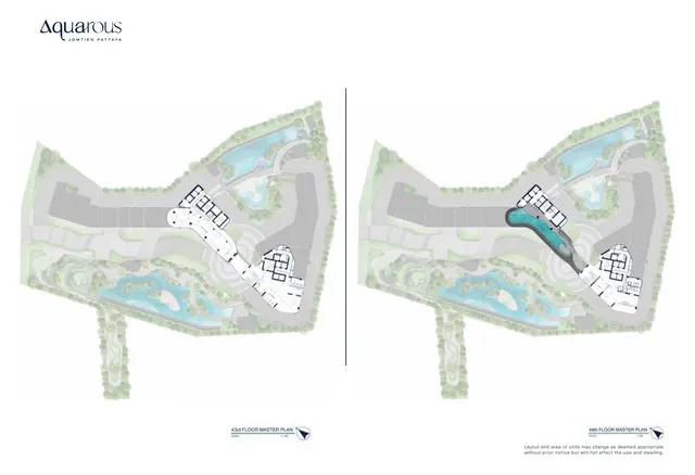 Aquarous Jomtien – Site & floor plans