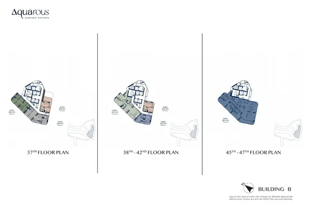 Aquarous Jomtien – Site & floor plans