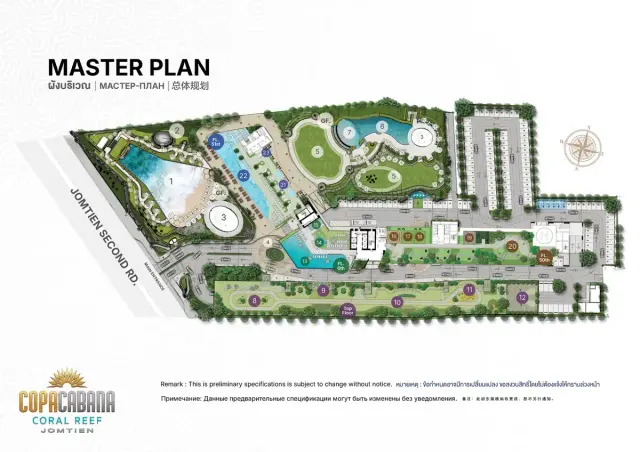 Copacabana Coral Reef – Site & floor plans