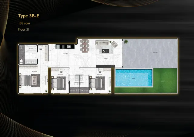 Floor plan – VIP Pool Residence