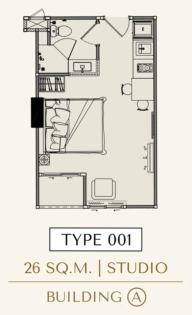 Floor plan – Studio