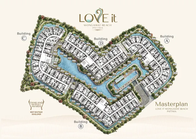 LOVE IT Wongamat Beach – Site & floor plans