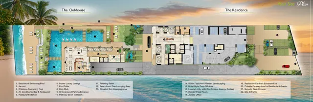 The Riviera Palm Beach Wongamat – Lage- & Etagenpläne