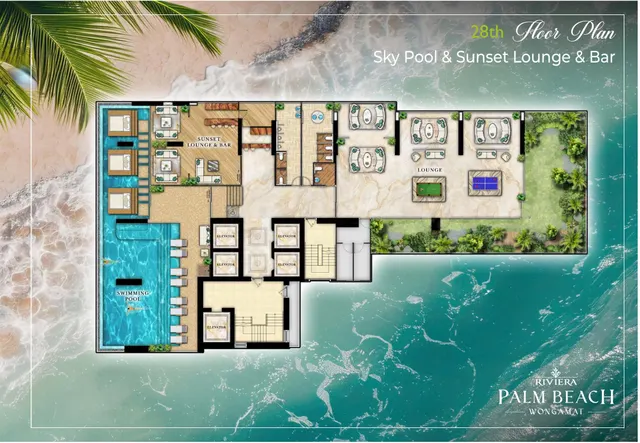 The Riviera Palm Beach Wongamat – Lage- & Etagenpläne