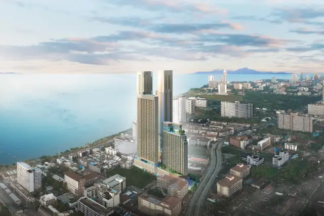 SKYPARK Lucean Jomtien – Visualisation of the master plan incl. phase 2 (Tower C)