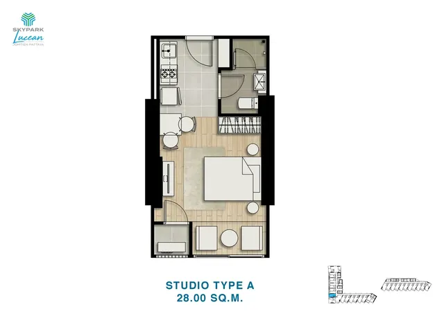 Floor plan – Studio · Tower A