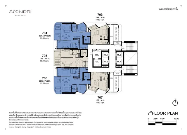 Floor plan – 1 Bedroom